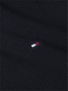 Flag Embroidery Crew Neck Jumper — Blue 9