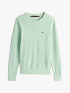 Flag Embroidery Crew Neck Jumper — Green 5