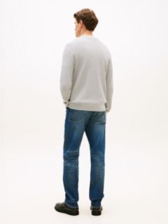 Flag Embroidery Crew Neck Jumper — Grey 5