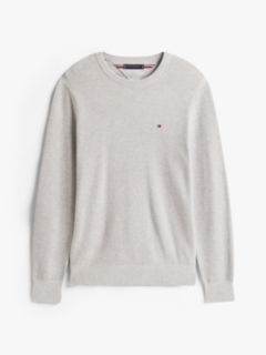 Flag Embroidery Crew Neck Jumper — Grey 7