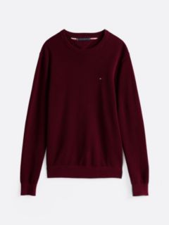 Flag Embroidery Crew Neck Jumper — Purple 5