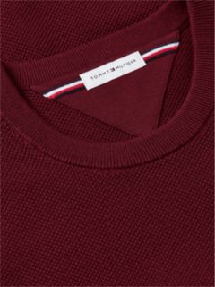 Flag Embroidery Crew Neck Jumper — Purple 7