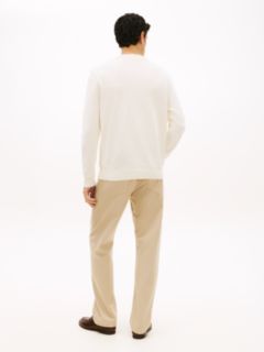 Flag Embroidery Crew Neck Jumper — Yellow 4
