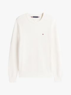 Flag Embroidery Crew Neck Jumper — Yellow 5