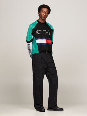 Tommy x Mercedes F1 x CR Colour Blocked Motorsport Sweatshirt Black Tommy Hilfiger