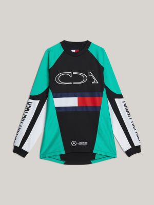 sudadera de carreras tommy x mercedes f1 x cr black de hombres tommy hilfiger