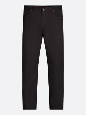 pantalón denton de corte recto 1985 collection negro de hombres tommy hilfiger