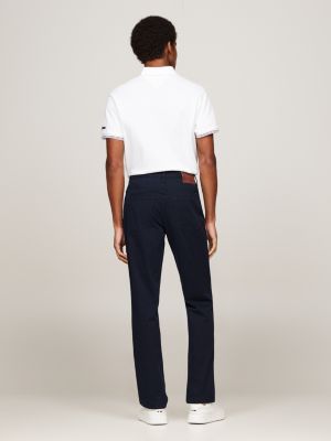 pantalon droit denton 1985 collection bleu pour hommes tommy hilfiger