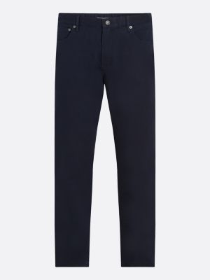 pantalon droit denton 1985 collection bleu pour hommes tommy hilfiger