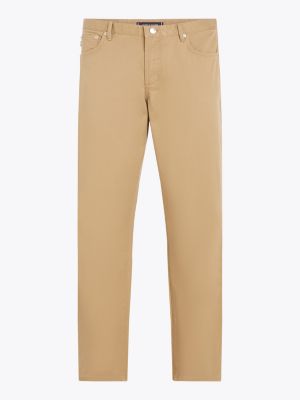 khaki 1985 collection denton straight trousers for men tommy hilfiger