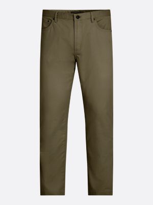 pantaloni denton 1985 collection straight fit verde da uomini tommy hilfiger