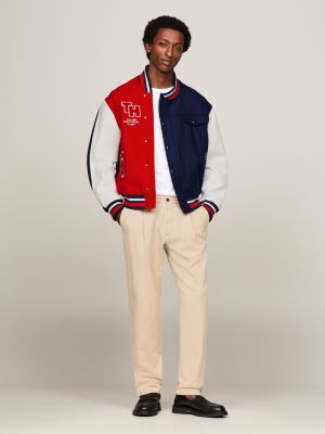 chaqueta universitaria tommy x mercedes f1 x cr azul de hombres tommy hilfiger