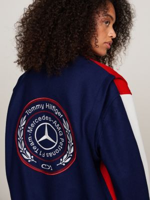 Veste universitaire Tommy x Mercedes F1 x CR a logo au dos Bleu Tommy Hilfiger