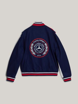 Veste universitaire Tommy x Mercedes F1 x CR a logo au dos Bleu Tommy Hilfiger