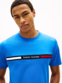 Logo Embroidery Insert T-Shirt — Blue 2