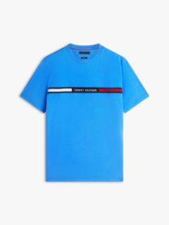Logo Embroidery Insert T-Shirt — Blue 5