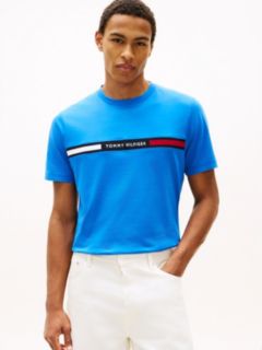 Logo Embroidery Insert T-Shirt — Blue 1