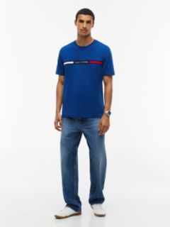 Logo Embroidery Insert T-Shirt — Blue 2