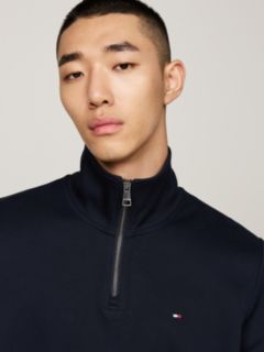 Intechno Knit Quarter-Zip Sweatshirt — Blue 4