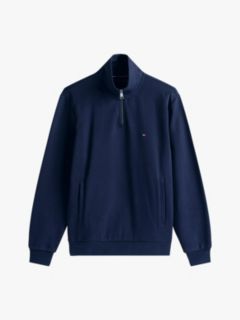 Intechno Knit Quarter-Zip Sweatshirt — Blue 7