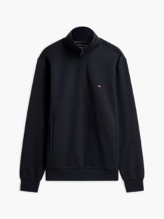 Intechno Knit Quarter-Zip Sweatshirt — Blue 8