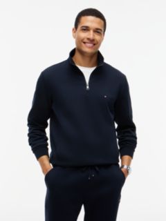 Intechno Knit Quarter-Zip Sweatshirt — Blue 1
