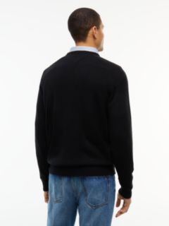 Pure Lambswool Crew Neck Jumper — Black 5