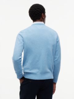 Pure Lambswool Crew Neck Jumper — Blue 4