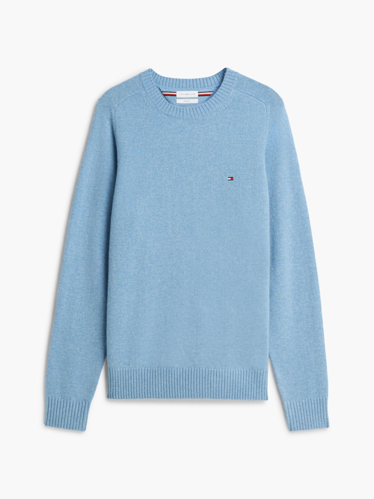 Pure Lambswool Crew Neck Jumper — Blue