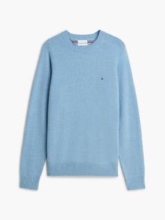 Pure Lambswool Crew Neck Jumper — Blue 5