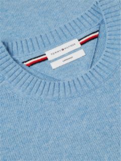 Pure Lambswool Crew Neck Jumper — Blue 6