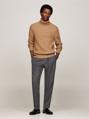 weiß smart casual relaxed fit pullover aus wollmix für herren - tommy hilfiger