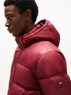 Hooded Down Puffer Jacket Purple Tommy Hilfiger