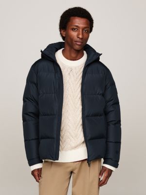 Mens blue quilted coat hotsell