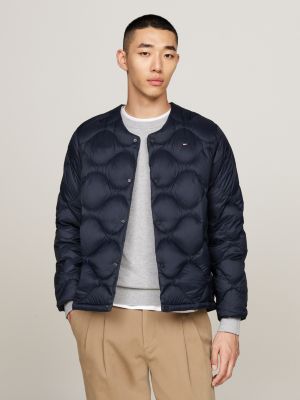 blue onion quilted down liner jacket for men tommy hilfiger