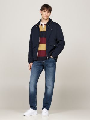 blue reversible thermal ivy jacket for men tommy hilfiger