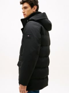 Water Repellent Padded Utility Parka — Black 3