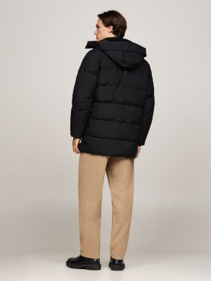 black rockie thermal utility puffer jacket for men tommy hilfiger