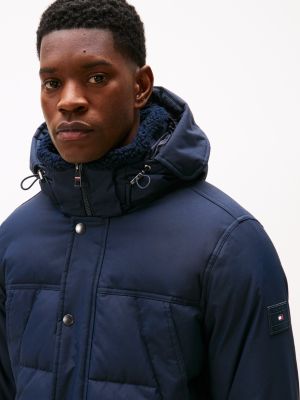 blau rockie utility-puffer-jacke mit thermo-isolierung für herren - tommy hilfiger