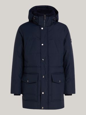 blue rockie thermal utility puffer jacket for men tommy hilfiger