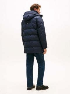 Water Repellent Padded Utility Parka — Blue 6