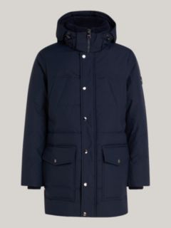 Water Repellent Padded Utility Parka — Blue 8