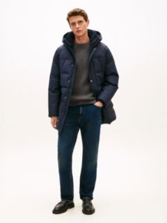 Water Repellent Padded Utility Parka — Blue 1