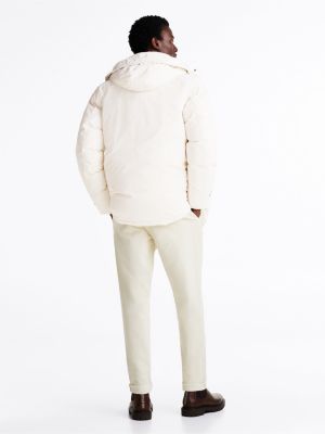 white down hooded rockie parka for men tommy hilfiger