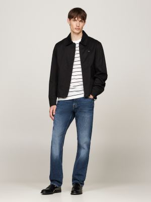 veste zippée ivy noir pour hommes tommy hilfiger