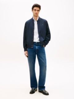 Performance Water Repellent Relaxed Bomber Jacket — Blue 3