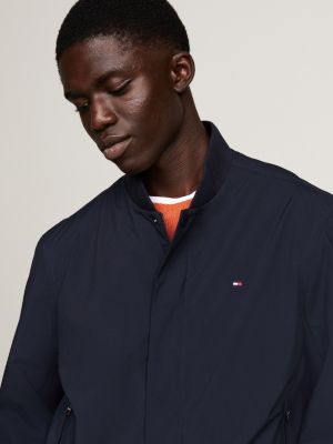 blau leichtgewichtige relaxed fit bomberjacke für herren - tommy hilfiger