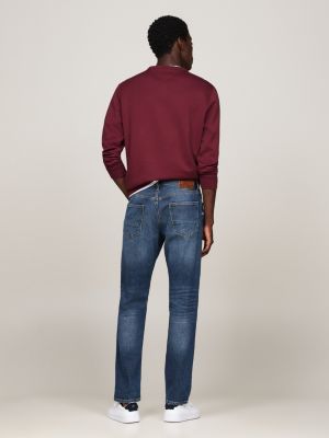 blauw mercer regular straight leg jeans voor heren - tommy hilfiger