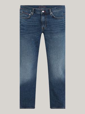 blau mercer regular straight leg jeans für herren - tommy hilfiger