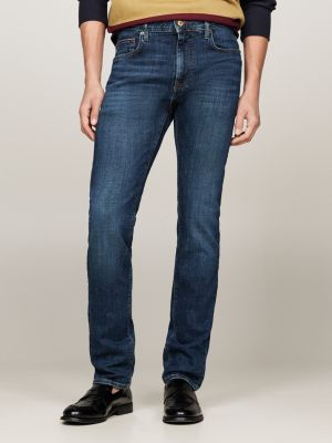 jeans bleecker slim fit blue da uomini tommy hilfiger